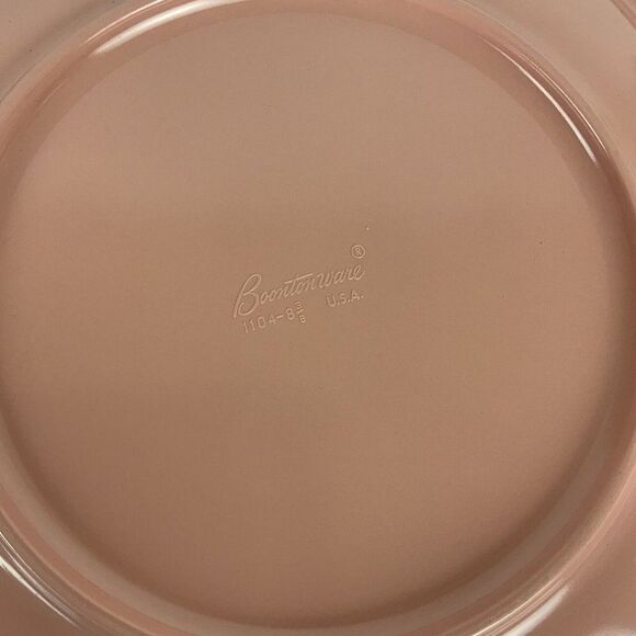 Bootonware Melmac Melamine Salad Plates Set of 4 Bon Bon Pink Plastic MCM 1950s - Picture 4 of 4